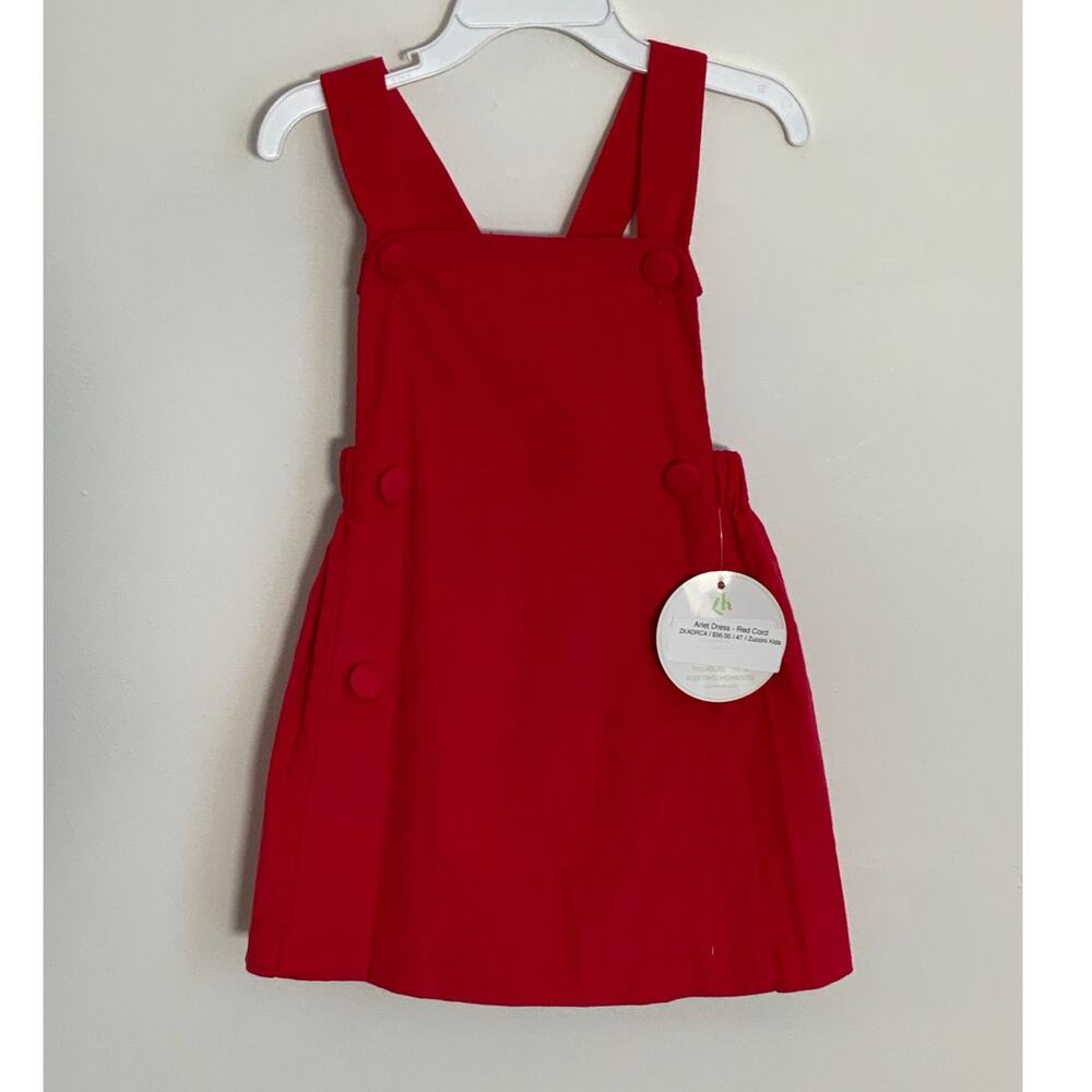 Zuccini Kids Arlet‎ Red Jumper Dress NWT size 6